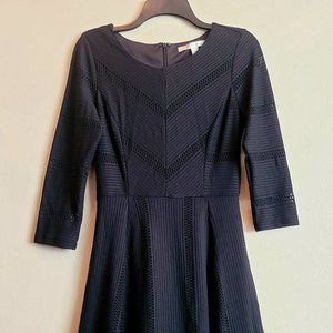 LAUREN CONRAD black a-line dress